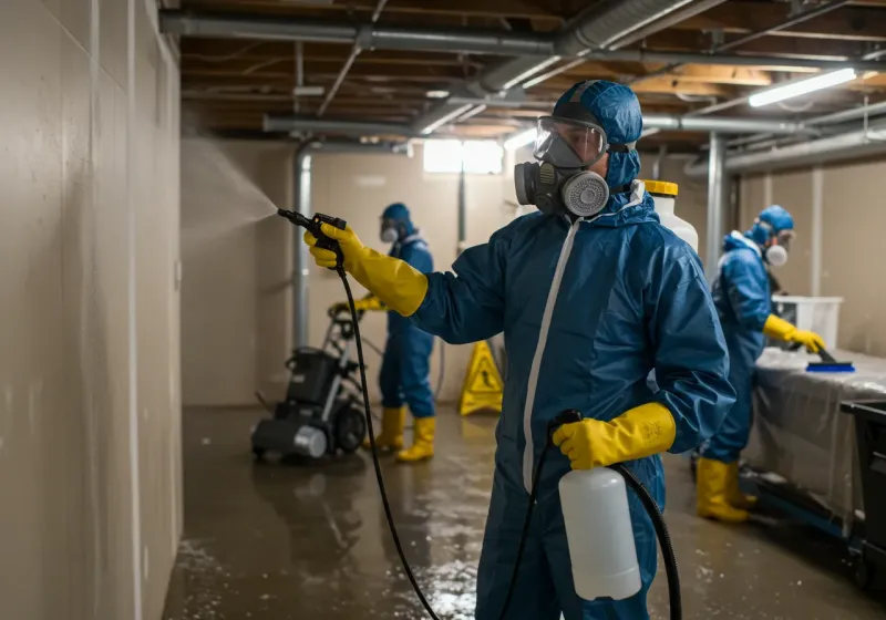 Basement Sanitization and Antimicrobial Treatment process in Rosedale, MS